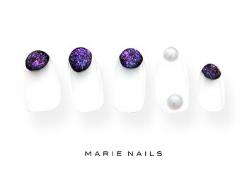 マリー ネイルズ いわきラトブ店(MARIE NAILS)/定額5500円税込　パープル0708a