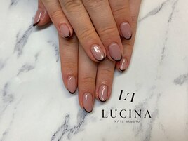 I-24 細フレンチネイル