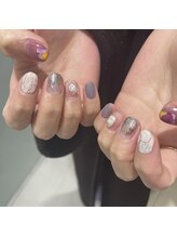 アオ 渋谷(ao.)/紫ネイル