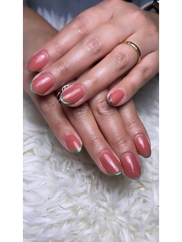 ディバネイル(Diva_nail.$)/マグネットフレンチ☆