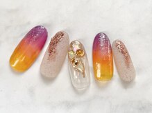 ターラ(Tara)/晩夏なサンセットネイル