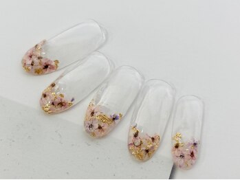 押し花フレンチ 初回６９８０円