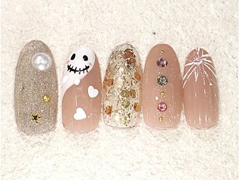 リノ ネイル(Rino nail)/10月の新作おばけネイル 710b2