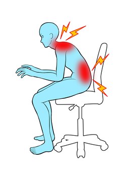 ハリキュウナチュラ(harikyuナチュラ)/デスクワークの肩の姿勢