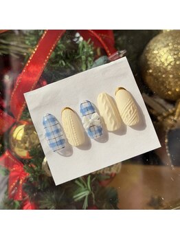 アイリッシュネイル 久屋大通店(Irish Nail)/ニット×チェックネイル