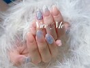 マグネット&水滴ネイル