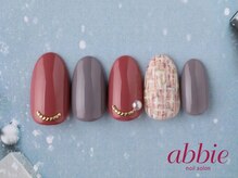ネイルサロン アビー グランデュオ蒲田店(abbie)/【ピンクツイード】￥10736