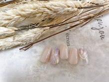 キキネイル 二子玉川(kikinail)/9.10月定額B 大理石ネイル