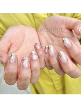 フラミンゴ(flamingo)/8月キャンペーンネイル