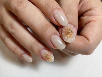 アイネイルズ 梅田店(I nails)/Narumi限定お花ぷっくり