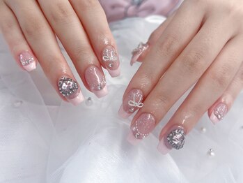 ピンキーネイル(Pinky Nail)/フレンチ持ち込みデザイン