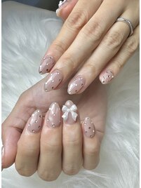 大人ガーリーネイル