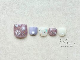 12月フットネイル定額【Winter】