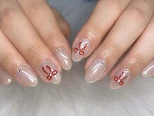 サロン ド ヴィエル(salon de Viel)/手描きリボンネイル