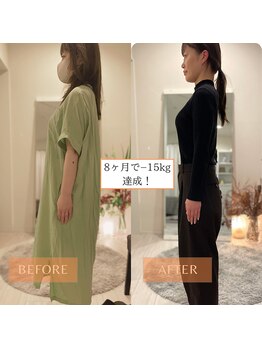 サンテリア(Santelia)/結婚式前に8ヶ月で-15kg達成