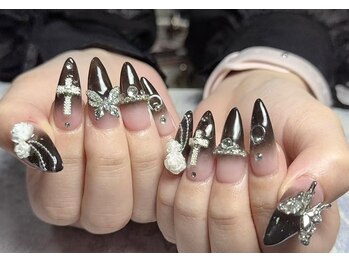 モアネイル 新宿/ワンホンネイル/持ち込み/新宿