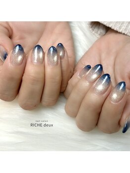 リッシュ ドゥ(RICHE deux)/マグネット×ブルーグラデ