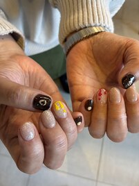 ヒグマ×フラッシュネイル