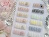 【HAND】初回ソフトジェルオフ無料☆ワンカラー1本ホイルアートデザイン☆