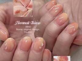 うるうる☆桃ネイル