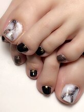 レディグリッター(Lady glitter)/ホワイトターコイズ風フット