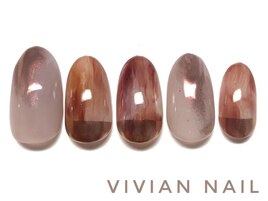 ニュアンスネイル　くすみカラー