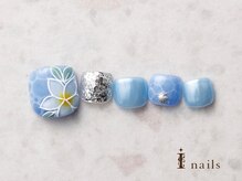 アイネイルズ 横浜EAST店(I-nails)/サマーフラワーフット