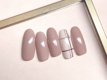 ベアトリーチェ 新宿西口(Beatrice)/チェックネイル ¥6800