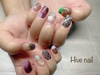 ハイブネイル(Hive nail)/個性的ネイル♪