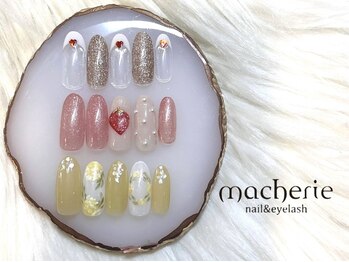 マシェリ 梅田店(macherie)の写真/【オフ無料クーポン有】初心者さんのネイルLIFEを応援♪ワンカラー、最新デザイン多数の定額アートまで★