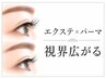 下がりまつ毛さんにおすすめ★【エクパ】LEDエクステ120本×まつ毛パーマ