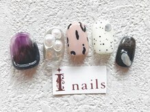 アイネイルズ 梅田店(I nails)/韓国ニュアンス個性派￥9200