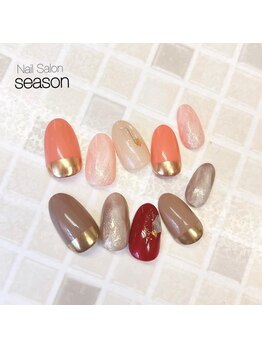 ネイルサロン シーズン(Nail Salon season)/定額★9、10月プチseason¥7150