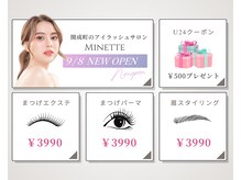 ミネット 開成町(Minette)の雰囲気（マツエク/マツパ/アイブロウどれでも３９９０円）