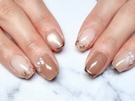 ミラーフレンチフラワーパラ