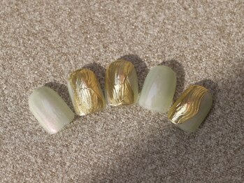 ツインネイル 名古屋駅店(twin.nail)/アシメデザイン ¥4980