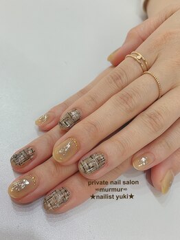 プライベート ネイルサロン マーマ(murmur)/ツイードネイル