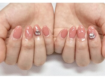 アイリッシュネイル 久屋大通店(Irish Nail)/mao×ビジュー盛り