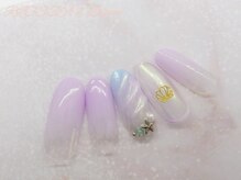 リオッサ オブ ラグーン(RIOSSA of Lagoon)/もやもやｘ巻き貝夏ネイル