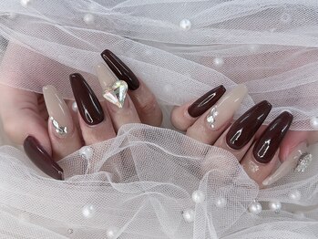 長さだし◇秋色カラーネイル