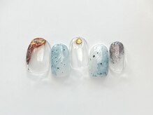 ユノ フィオーレ(Juno fiore)/ブラウン×ブルーインク