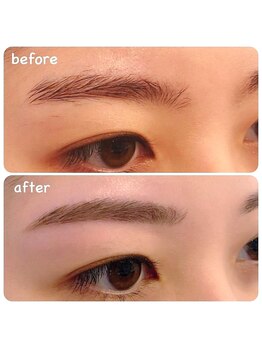 アイラッシュサロン ブラン ピオレ姫路店(Eyelash Salon Blanc)/美眉スタイリング★before&after