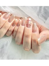 サンバイエム(#3/M)/【担当Yukino】春チェックネイル