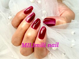 ボルドーマグネットネイル