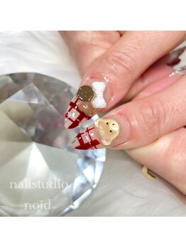 ノイド(noid)/チェック/バレンタインネイル