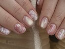 ニュアンスバレエコア薔薇ネイル