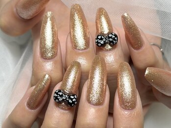 ユニネイル 池袋(Uni Nail)/シンプルリボンネイル♪