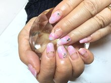 ネイルケアサロンエルミタージュ/春×タイダイネイル