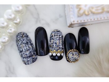 ラミエンヌ/ツイード 秋ネイル 冬ネイル