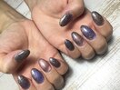 キラキラワンカラーネイル